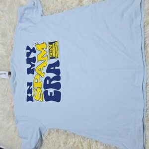 Light Blue Graphic T-Shirt SPAM ERS